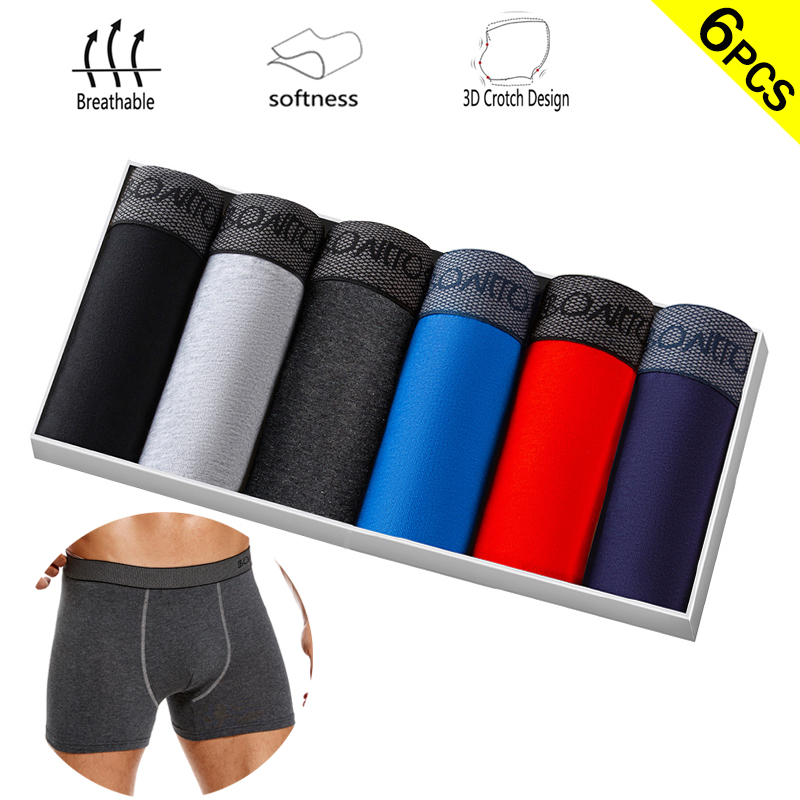 Boxer Shorts Modal - 6 pièces/paquet Boxer slips couleur unie